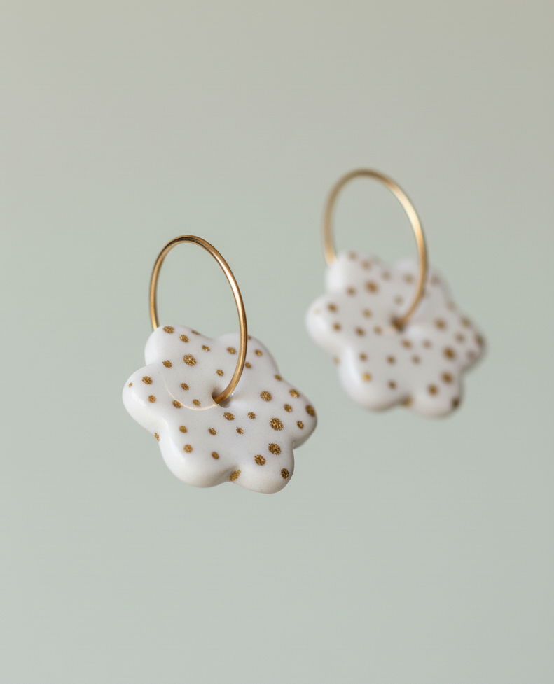 Pendientes Daurada Flor - Imagen 3