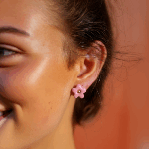Pendientes Flor Pink