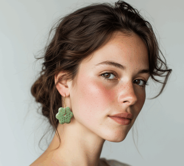 Pendientes Verda Flor