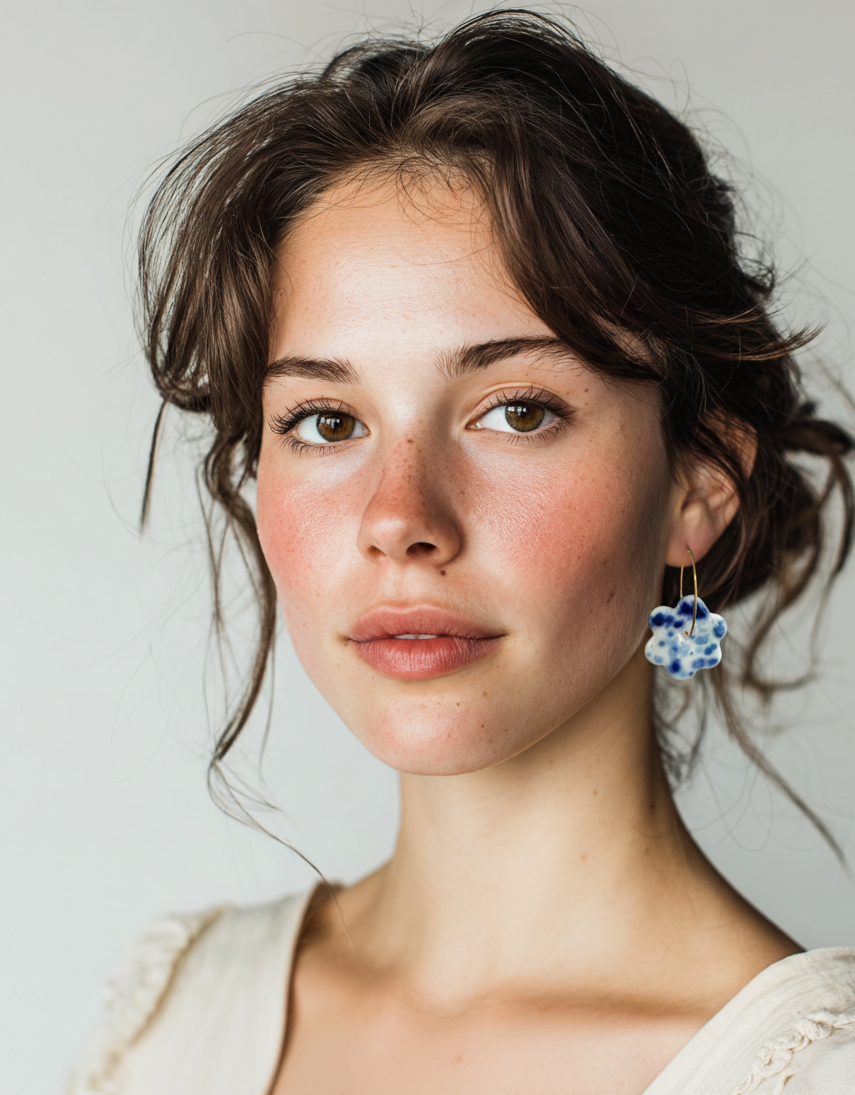 Pendientes Blava Flor