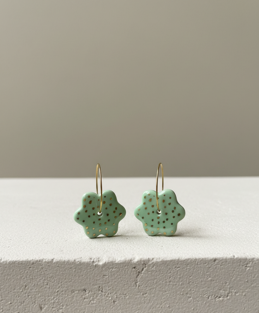 Pendientes Verda Flor - Imagen 2