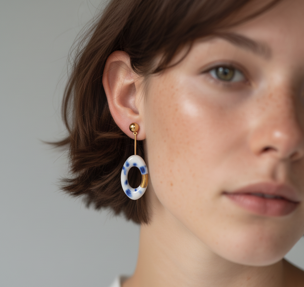 Pendientes Blau Ilios